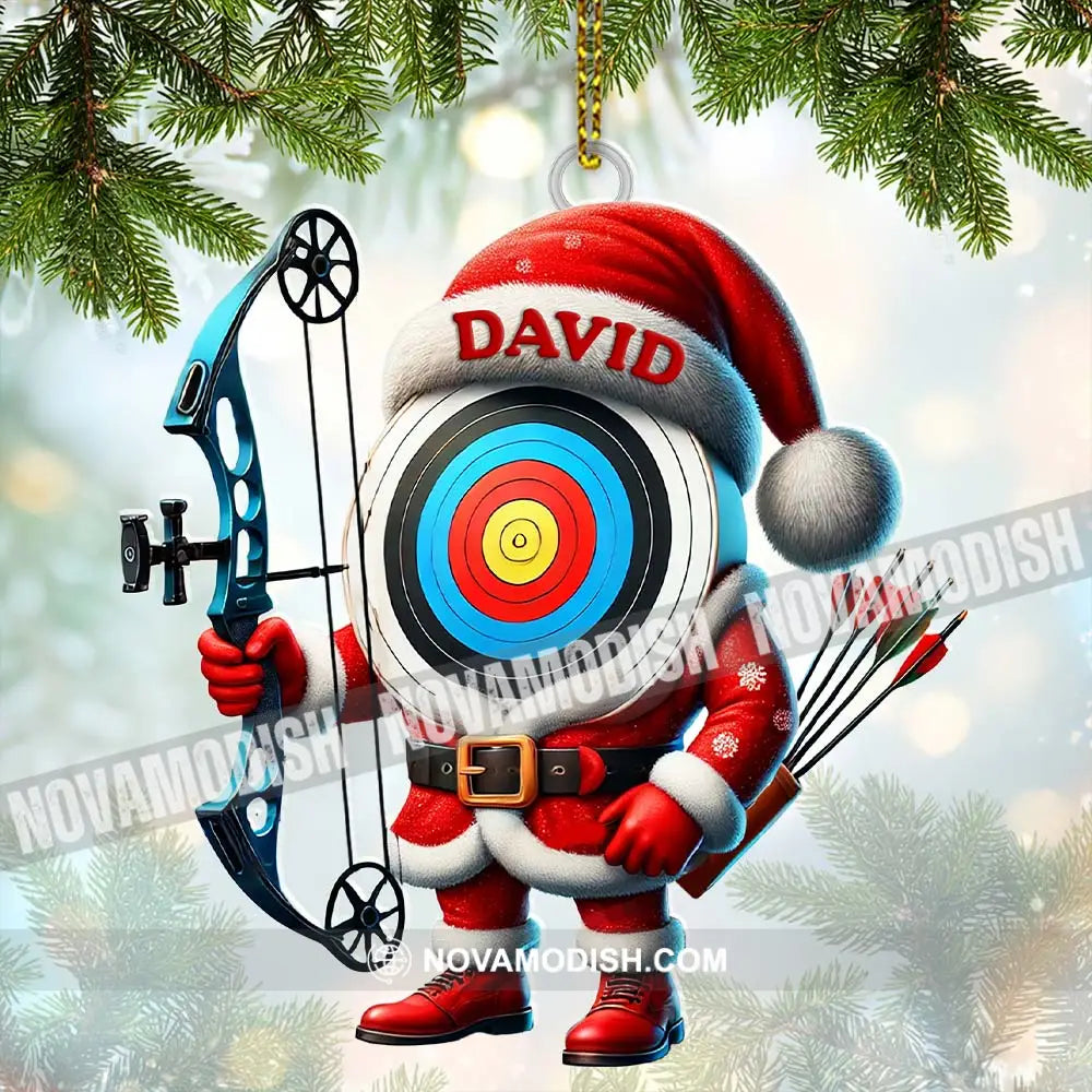 Custom Name Archery Ornament Christmas Gift Decoration 3.54’’ / 1