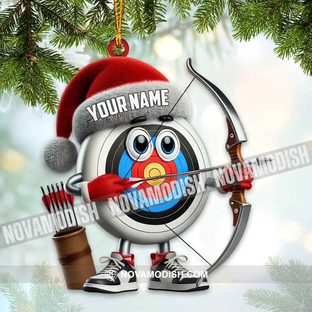 Custom Name Archery Ornament Christmas Gift Decoration 3.54’’ / 1