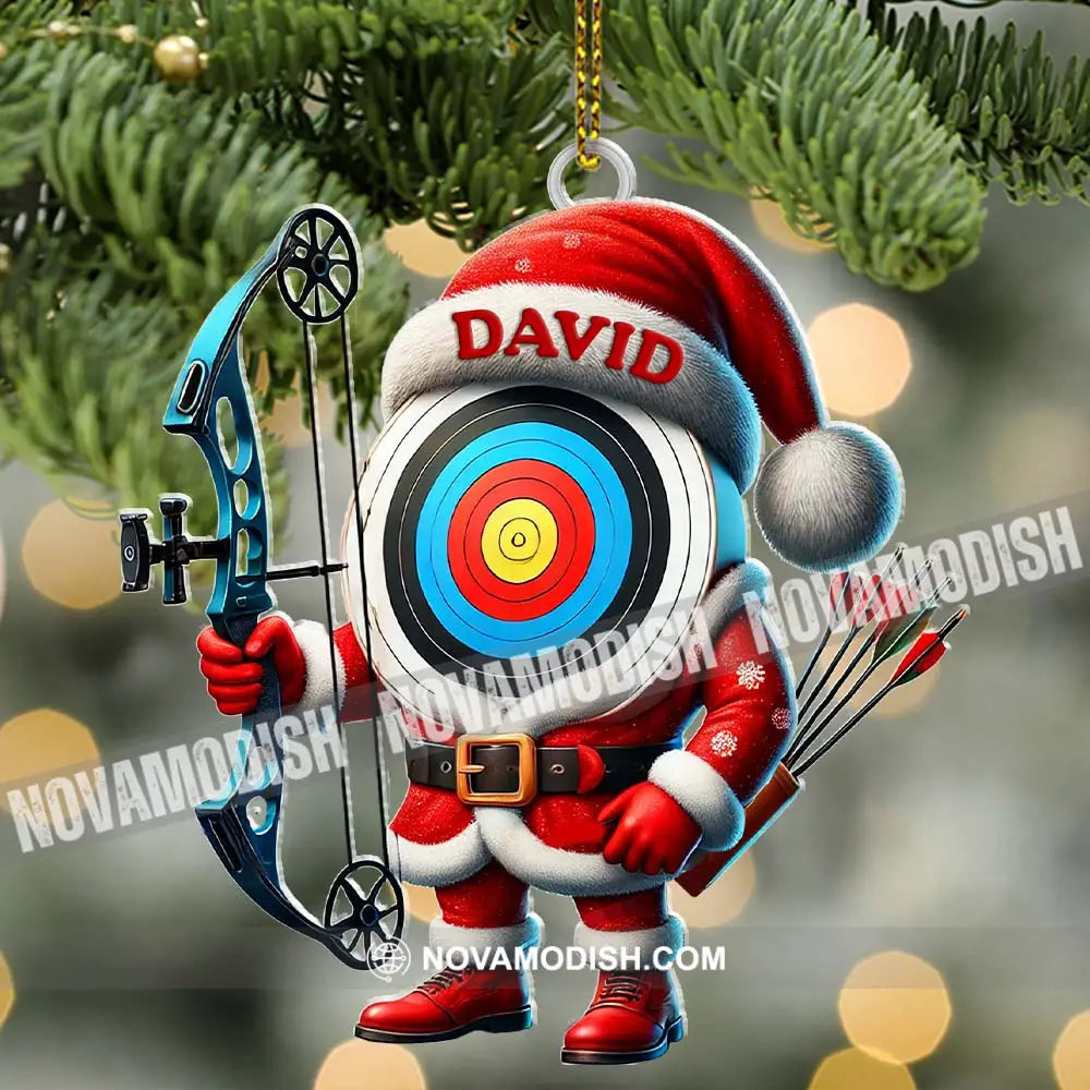 Custom Name Archery Ornament Christmas Gift Decoration