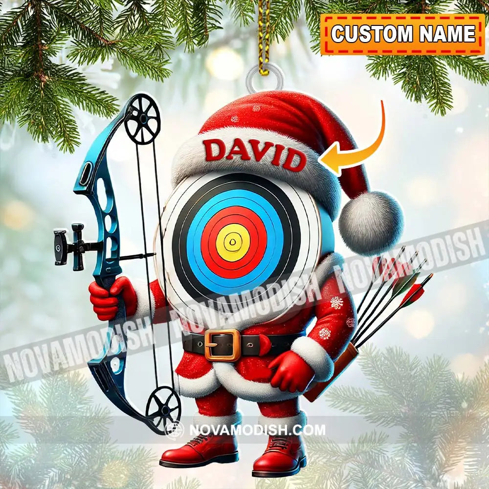 Custom Name Archery Ornament Christmas Gift Decoration