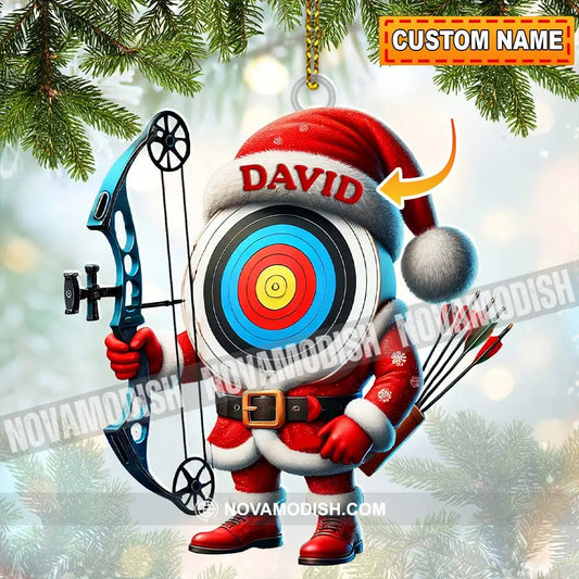 Custom Name Archery Ornament Christmas Gift Decoration