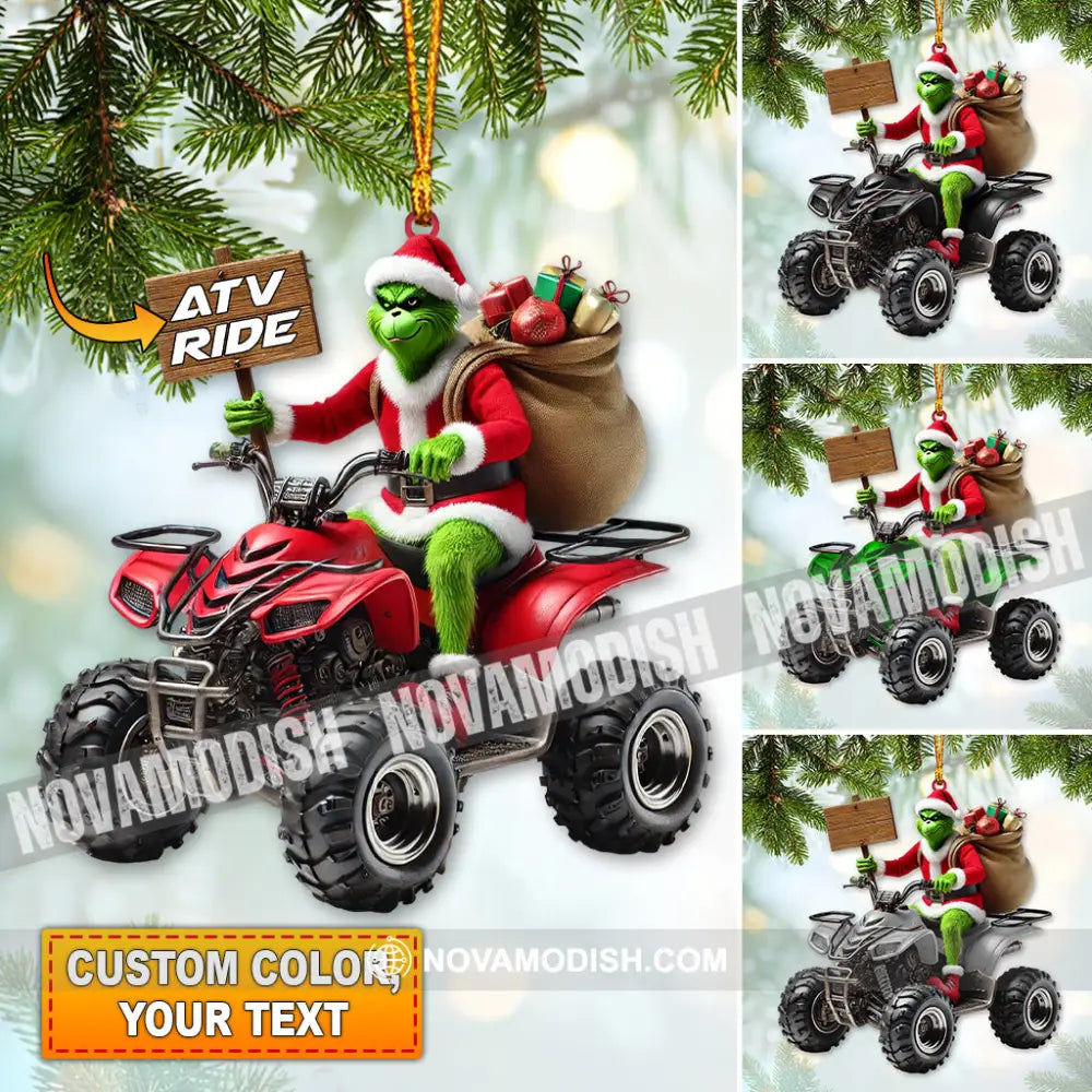 Custom Name Atv Ride Ornament Lover Christmas Gift