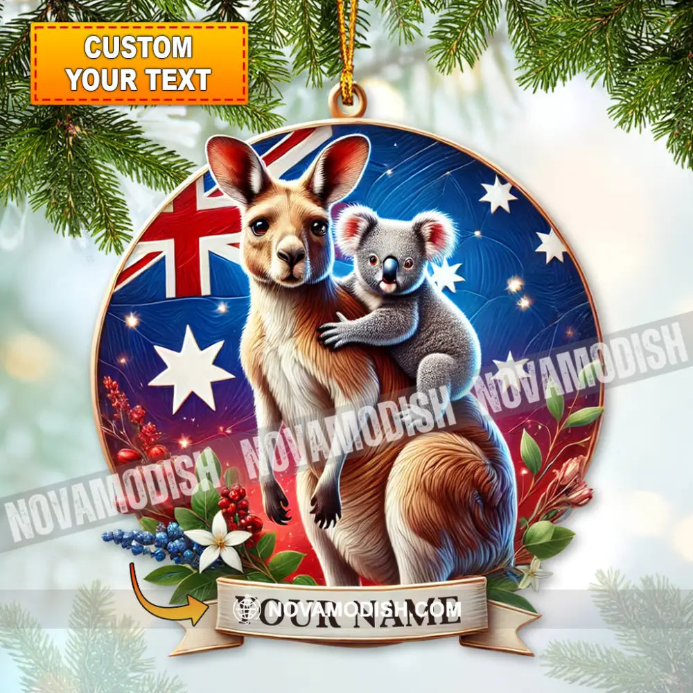 Custom Name Australia Ornament Acrylic