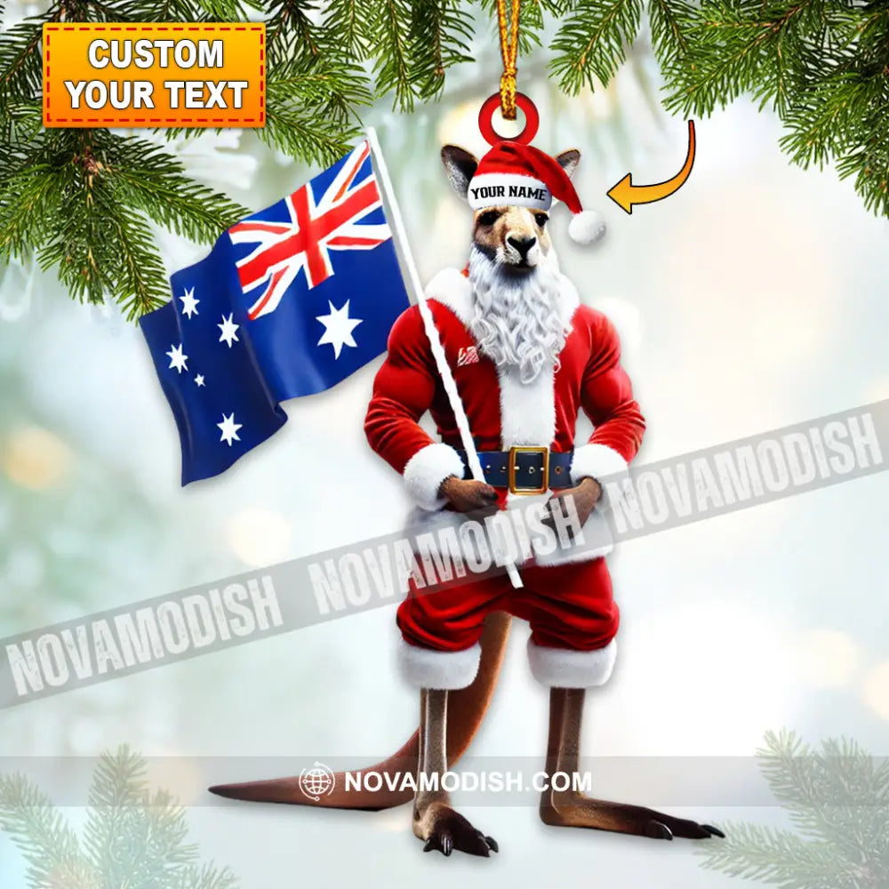 Custom Name Australia Ornament Love Christmas Decoration