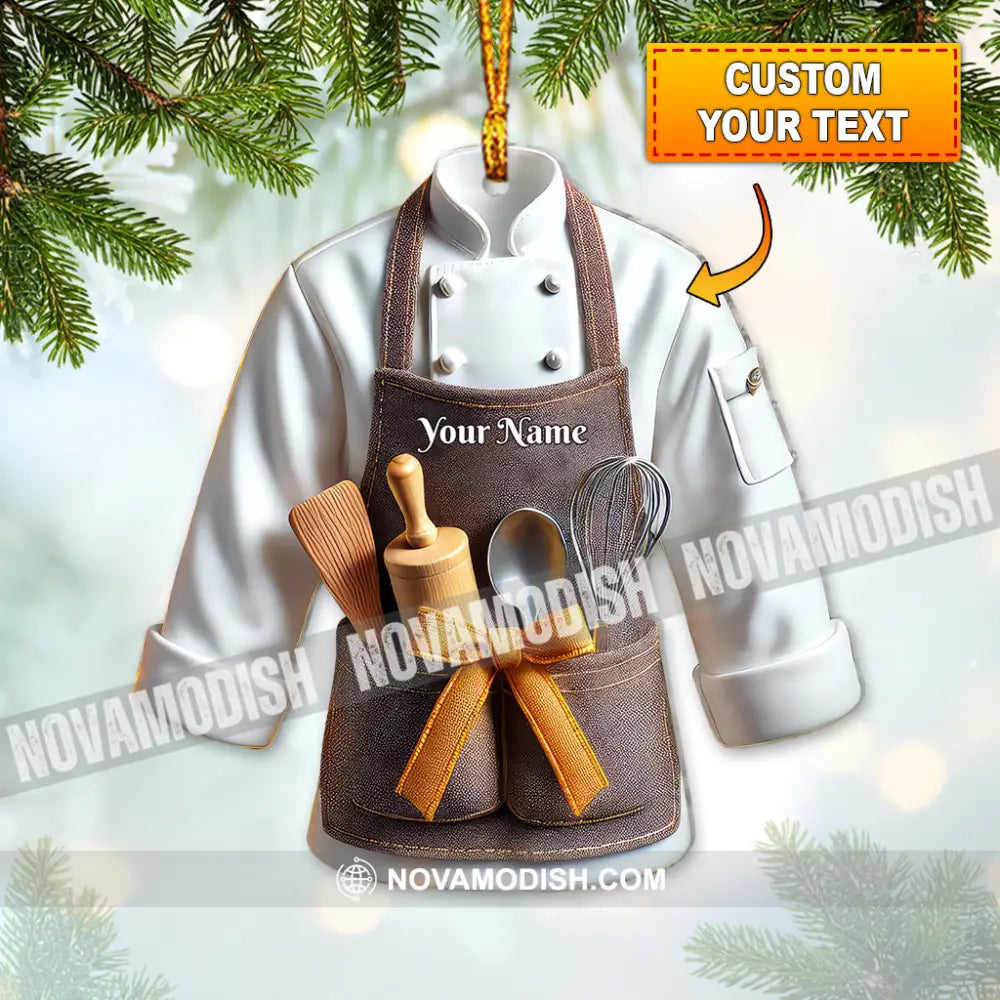 Custom Name Baker Ornament Christmas Gift For Lover