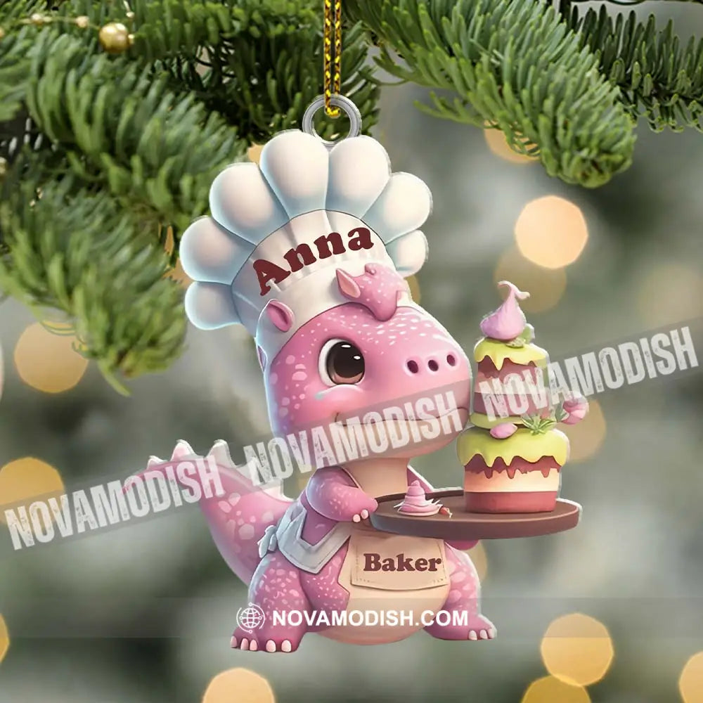 Custom Name Bakery Ornament Christmas Gift For Baking Lover