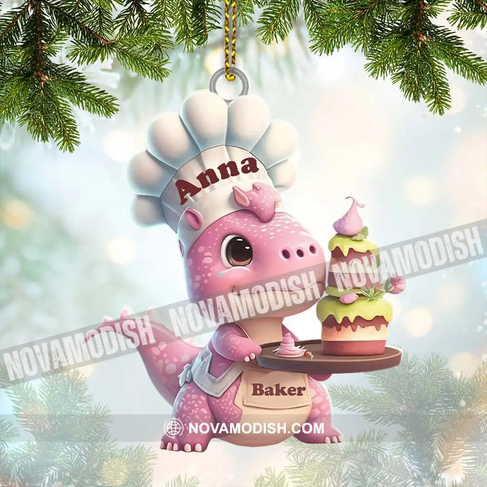 Custom Name Bakery Ornament Christmas Gift For Baking Lover 3.54’’ / 1