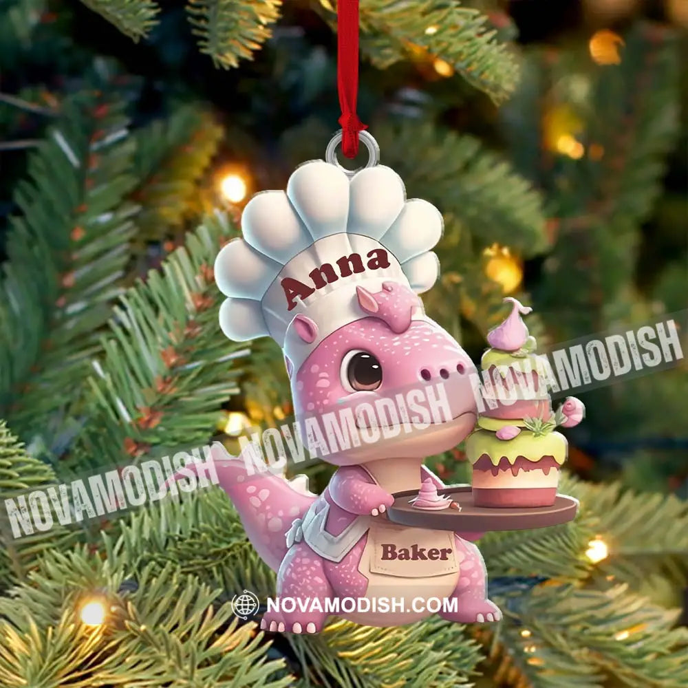 Custom Name Bakery Ornament Christmas Gift For Baking Lover