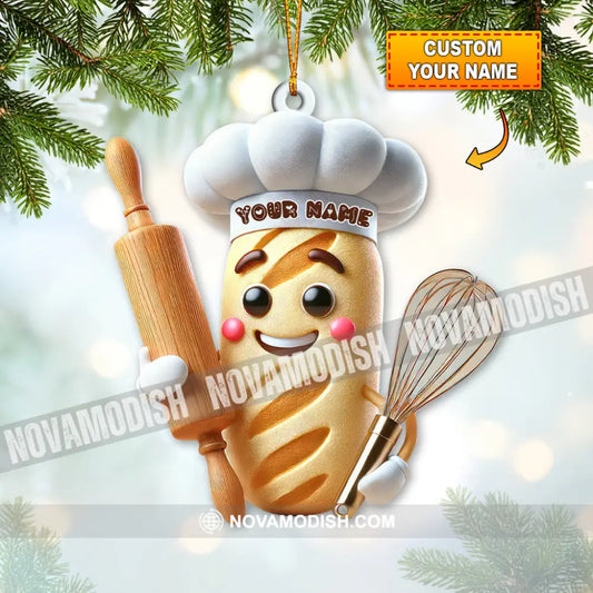 Custom Name Bakery Ornament Store Christmas Decoration