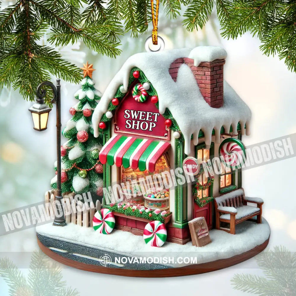 Custom Name Bakery Shop Ornament Christmas Decoration For 3.54’’ / 1