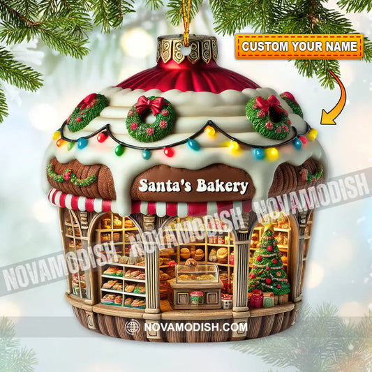 Custom Name Bakery Store Ornament Christmas Decoration