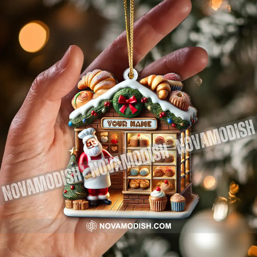 Custom Name Bakery Store Ornament Christmas Decoration