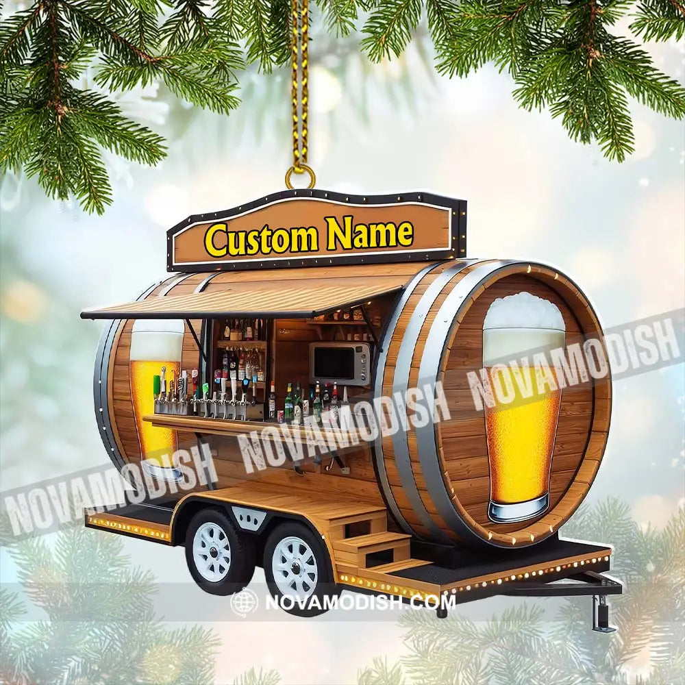 Custom Name Barista Ornament Christmas Decoration 3.54’’ / 1