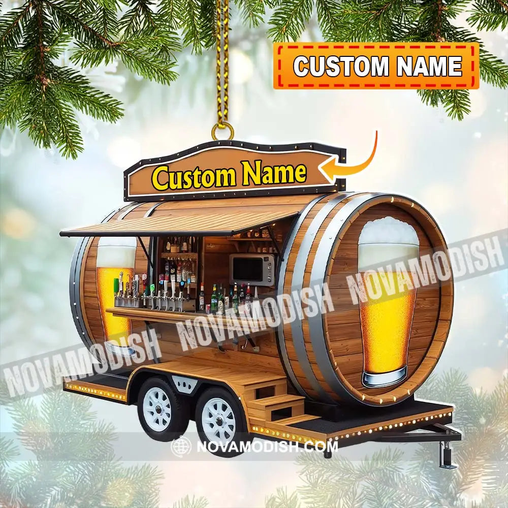 Custom Name Barista Ornament Christmas Decoration