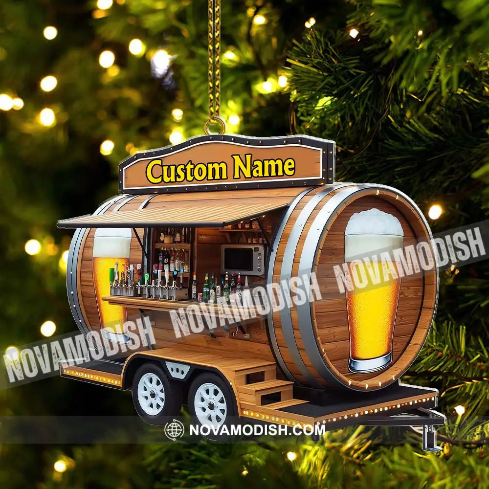 Custom Name Barista Ornament Christmas Decoration