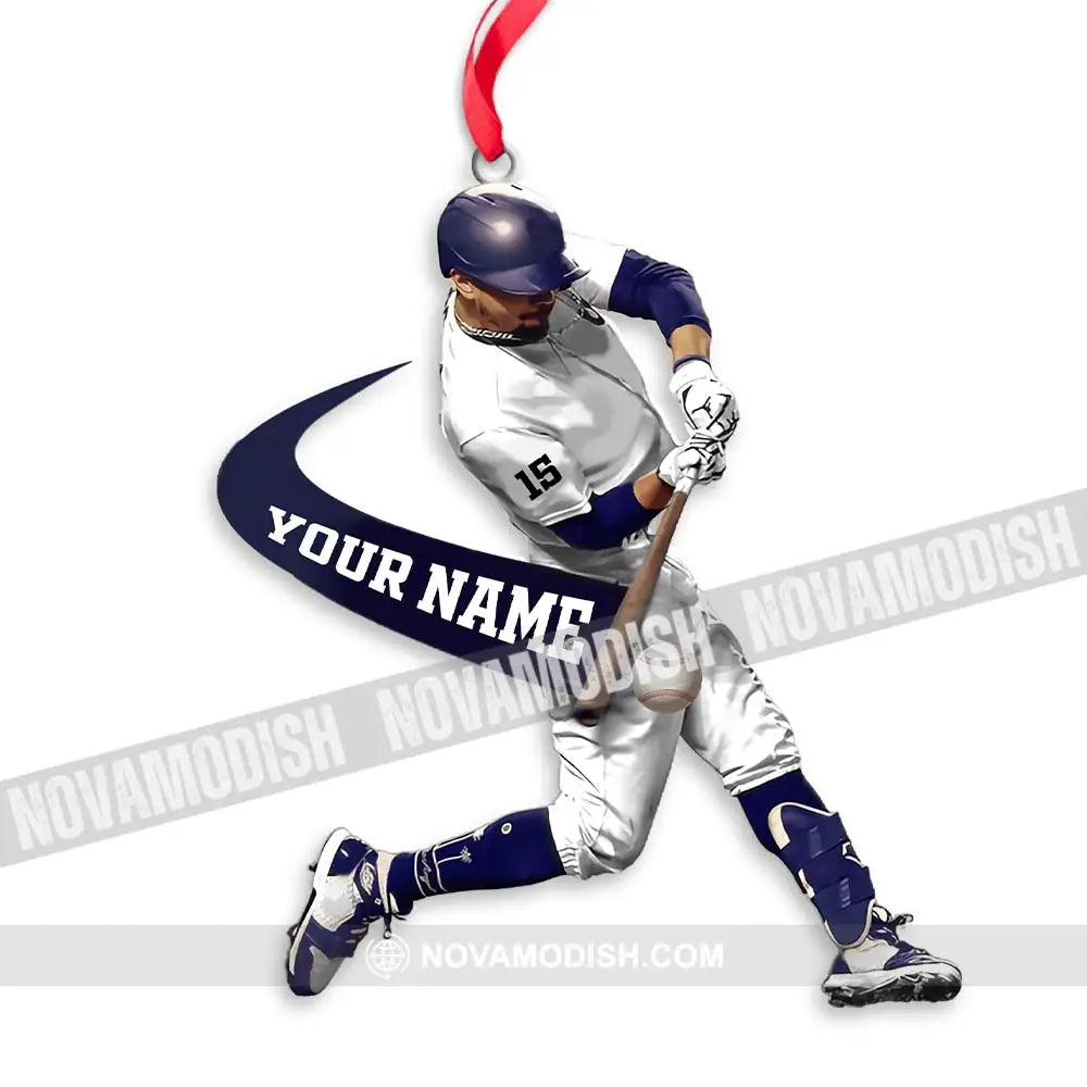 Custom Name Baseball Ornament Christmas Gift For Lover 3.54’’ / 1