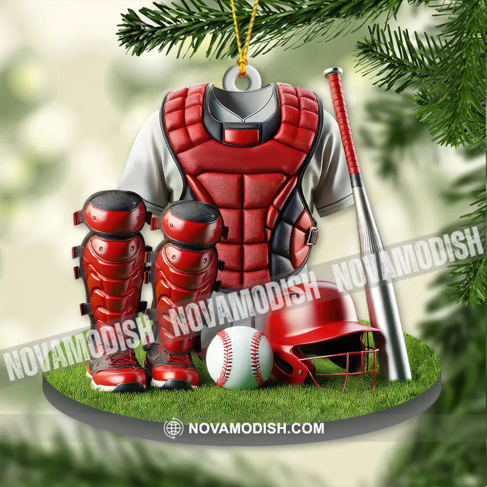 Custom Name Baseball Ornament Lover Christmas Gift 3.54’’ / 1