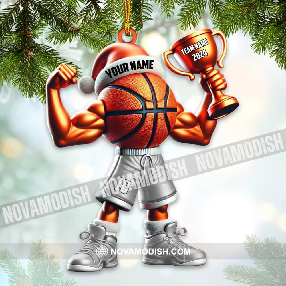 Custom Name Basketball Ornament Lover Christmas Gift