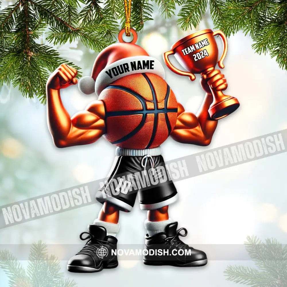 Custom Name Basketball Ornament Lover Christmas Gift