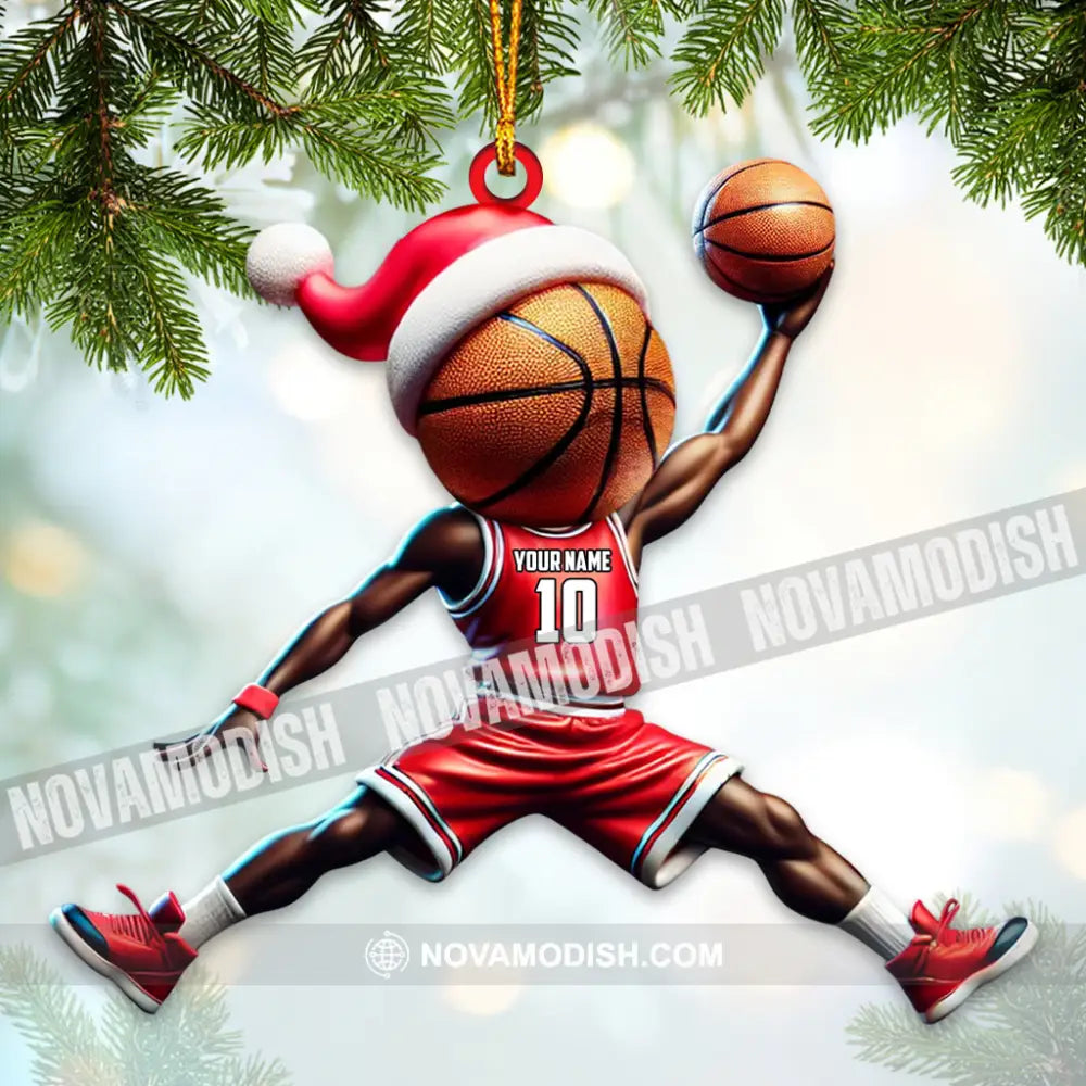 Custom Name Basketball Ornament Lover Christmas Gift