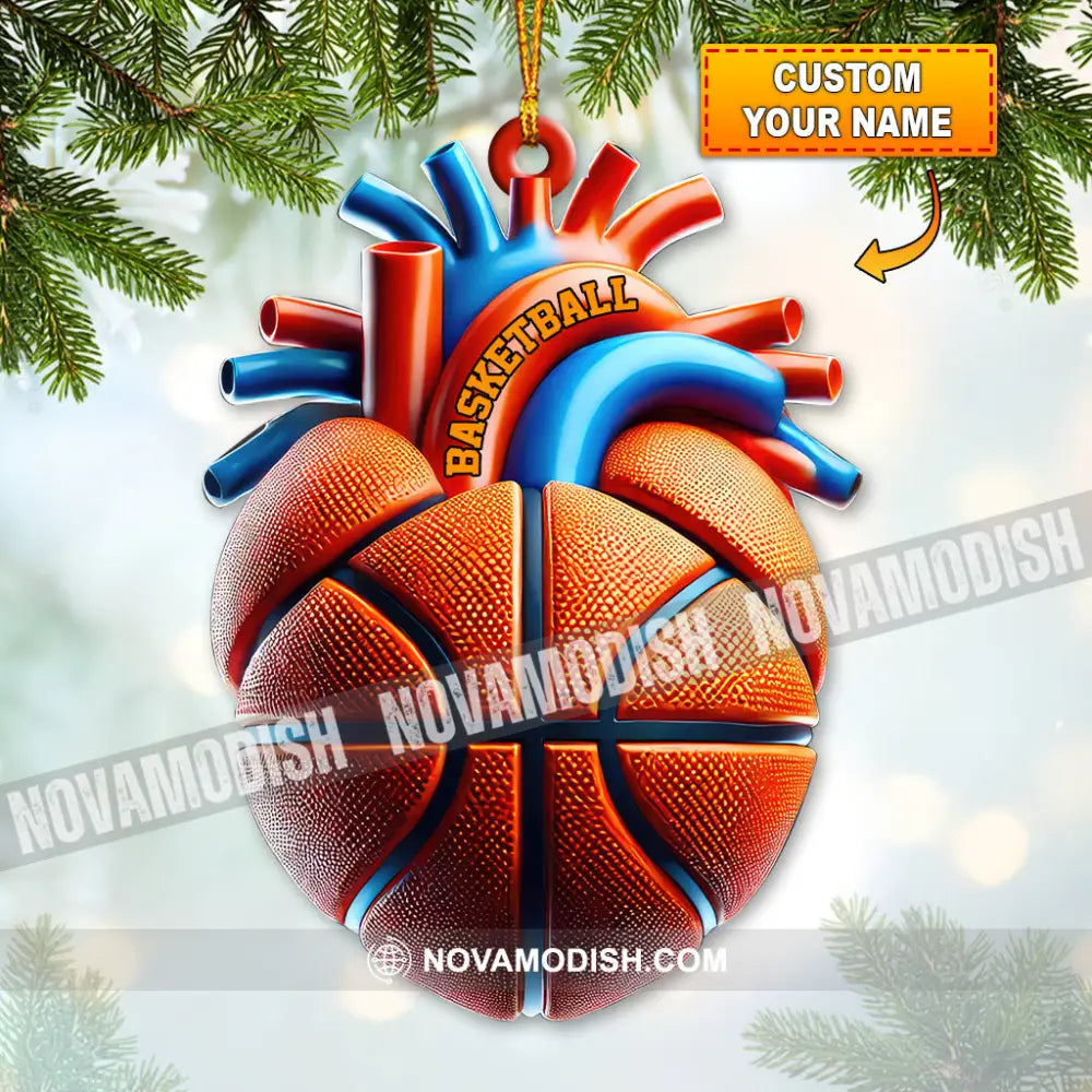 Custom Name Basketball Ornament Lover Christmas Gift