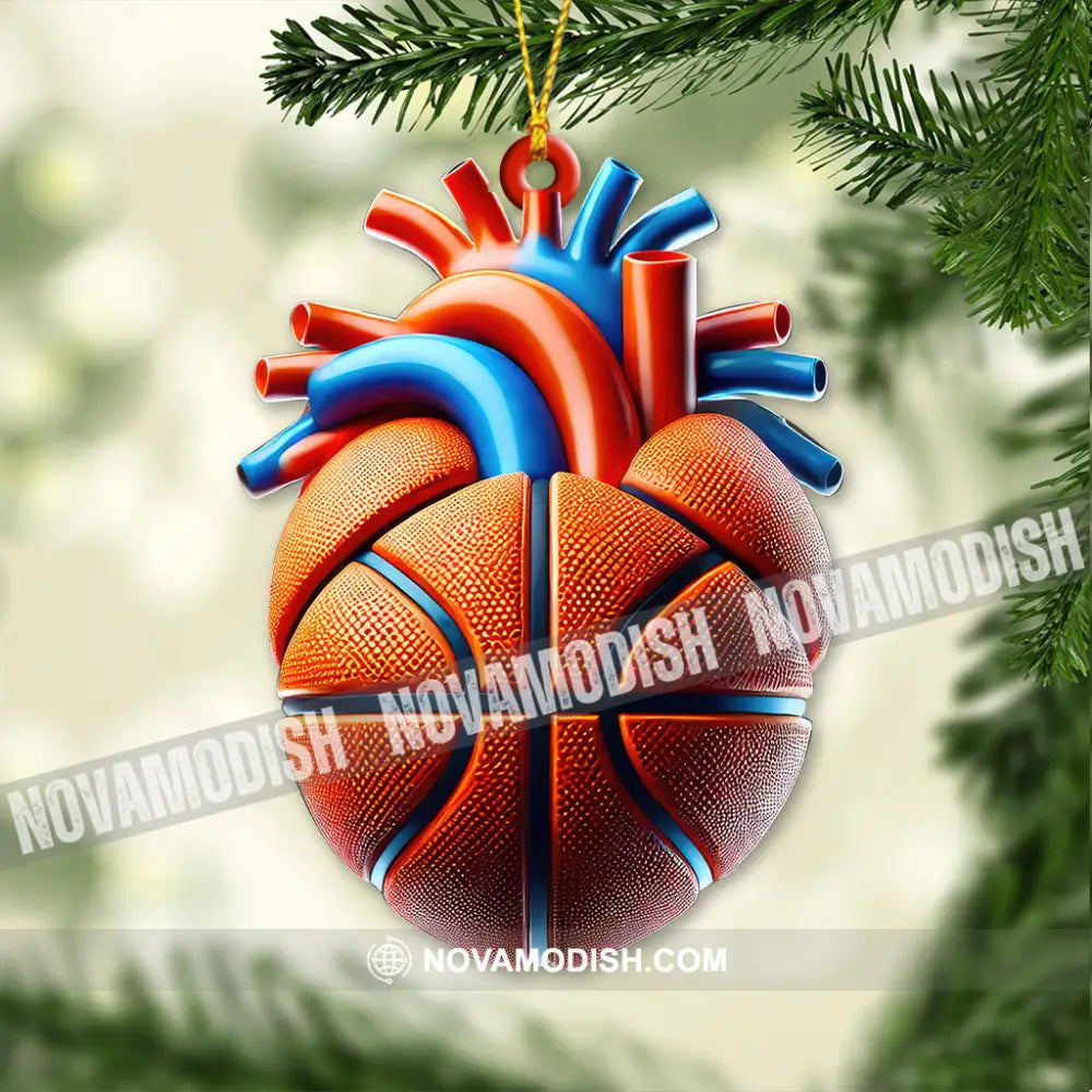 Custom Name Basketball Ornament Lover Christmas Gift 3.54’’ / 1