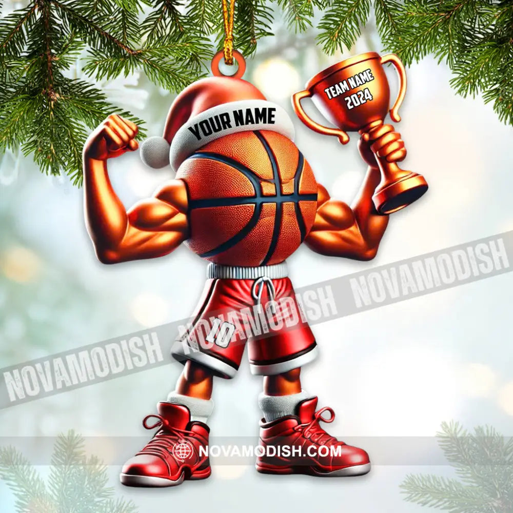 Custom Name Basketball Ornament Lover Christmas Gift