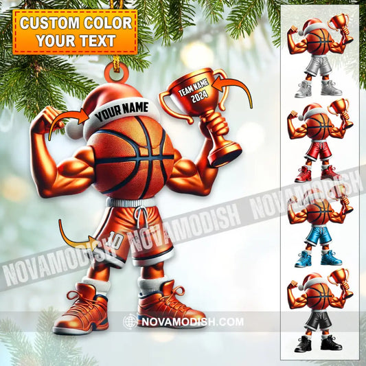 Custom Name Basketball Ornament Lover Christmas Gift