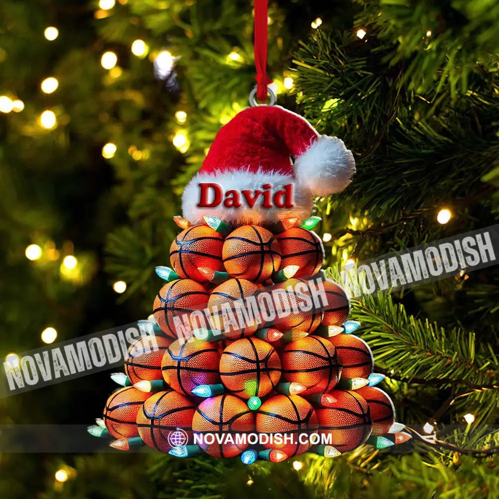 Custom Name Basketball Ornament Lover Christmas Gift