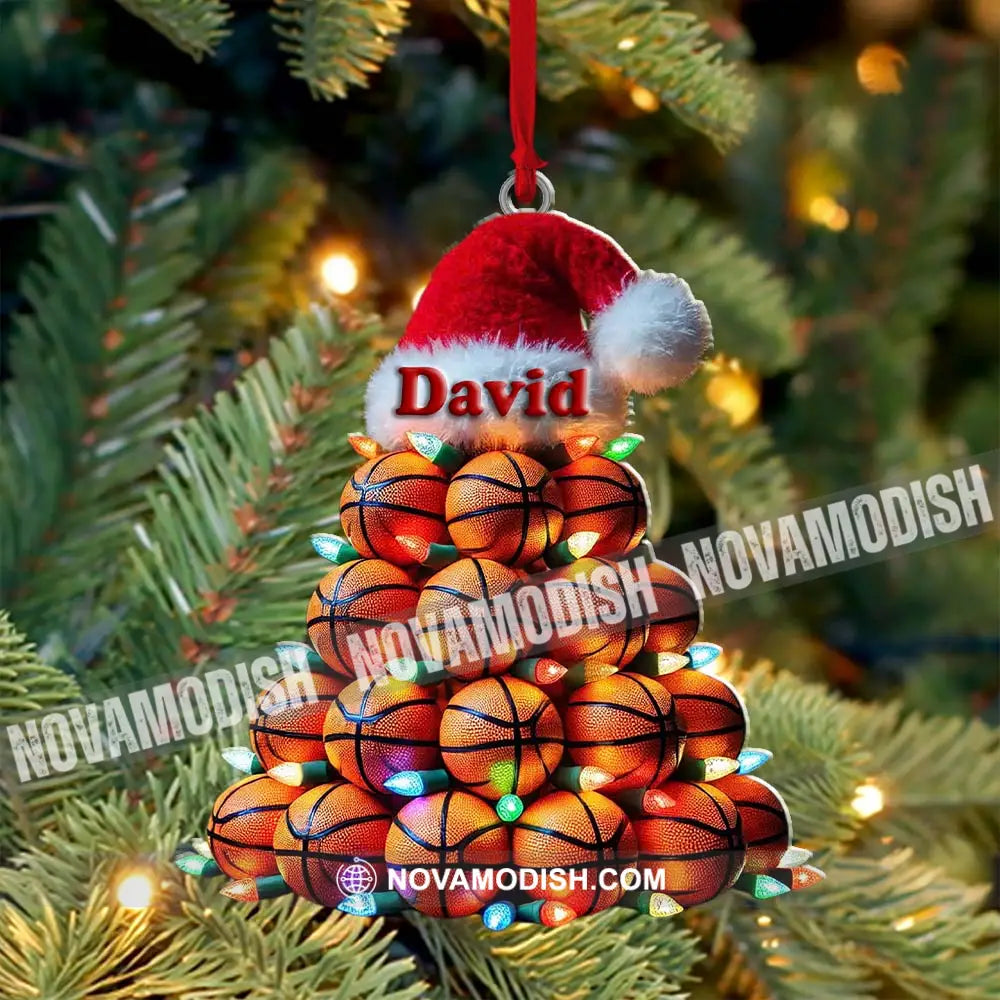 Custom Name Basketball Ornament Lover Christmas Gift