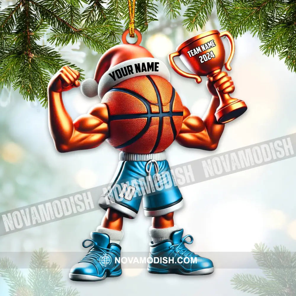 Custom Name Basketball Ornament Lover Christmas Gift