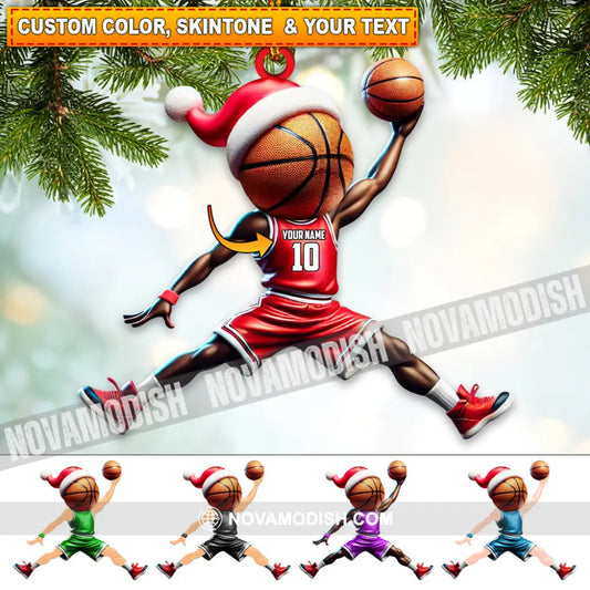 Custom Name Basketball Ornament Lover Christmas Gift