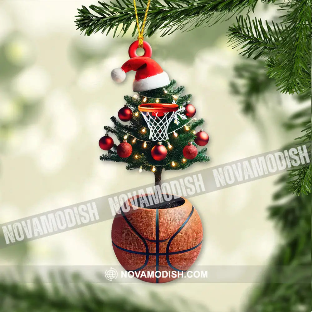 Custom Name Basketball Tree Ornament Lover Christmas Gift 3.54’’ / 1