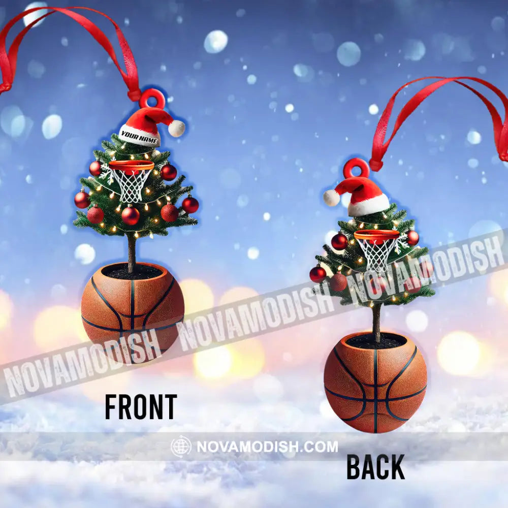 Custom Name Basketball Tree Ornament Lover Christmas Gift