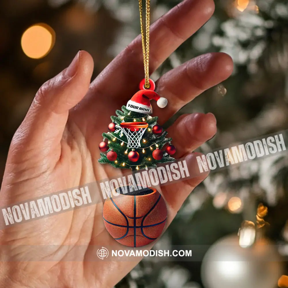 Custom Name Basketball Tree Ornament Lover Christmas Gift