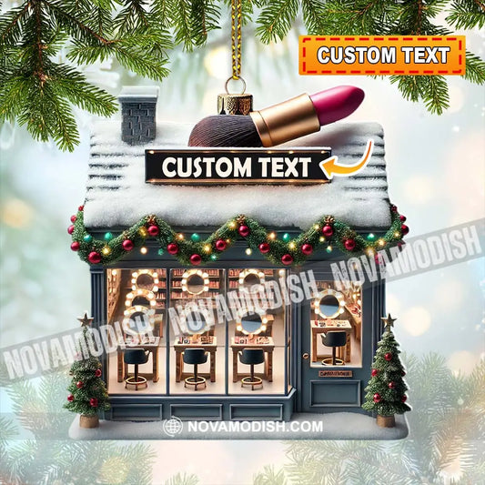 Custom Name Beauty Salon Ornament Shop Christmas Decor