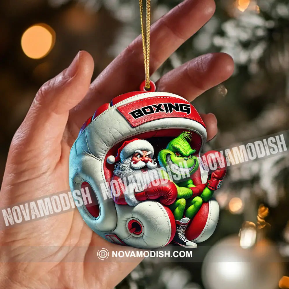 Custom Name Boxing Ornament Christmas Gift For Lover 3.54’’ / 1