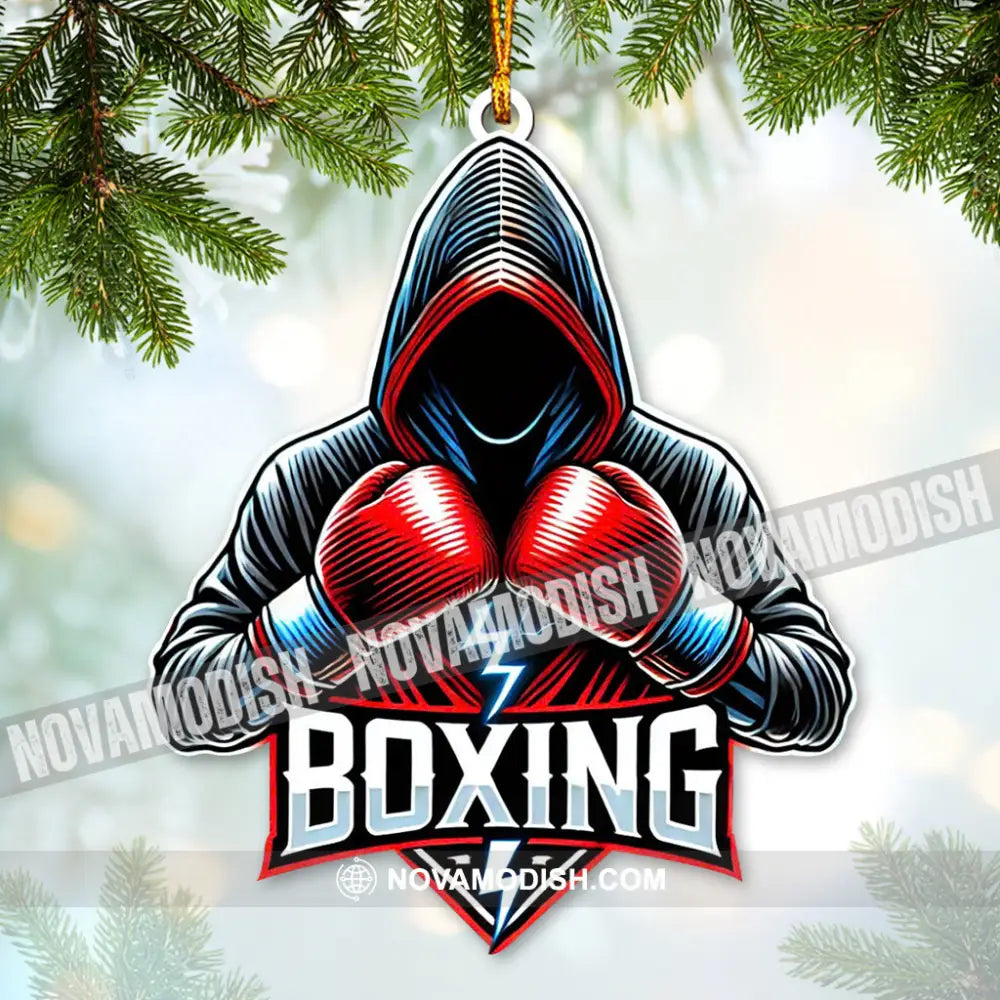 Custom Name Boxing Ornament Christmas Gift For Lover