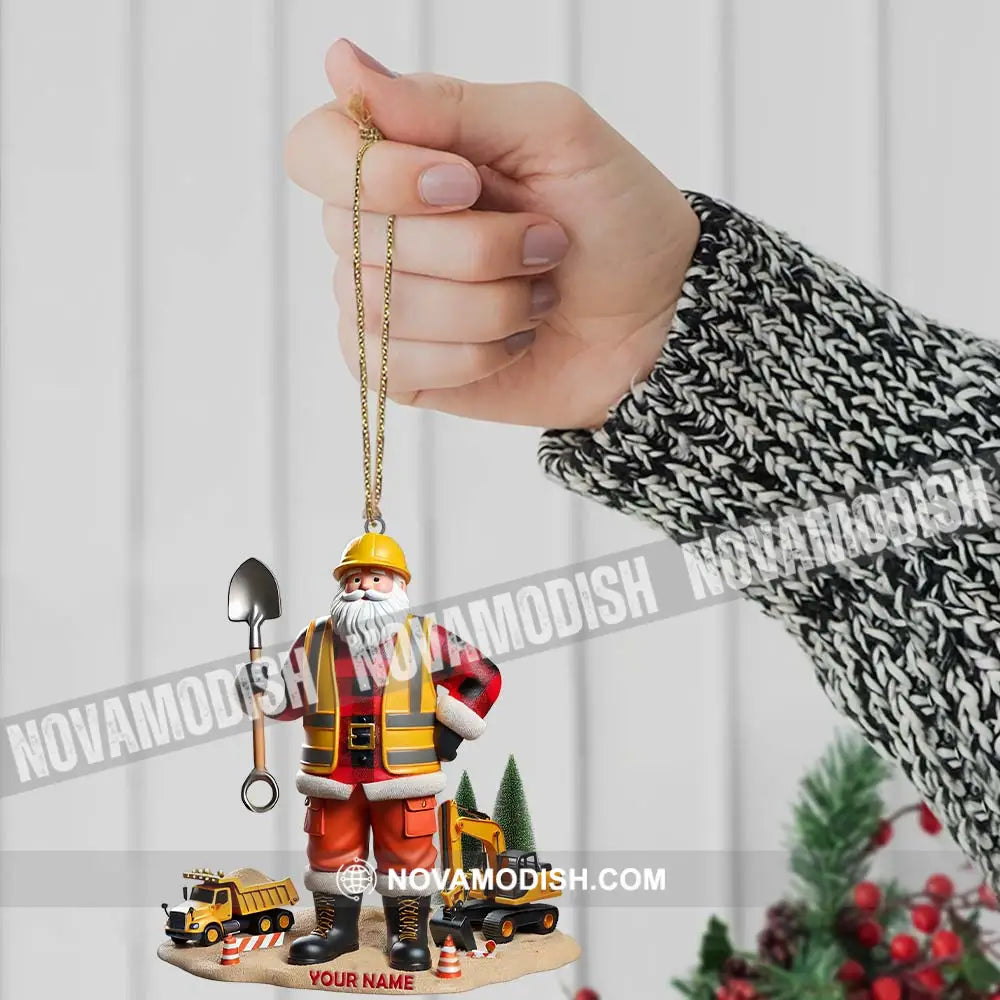 Custom Name Builder Santa Ornament Christmas Gift