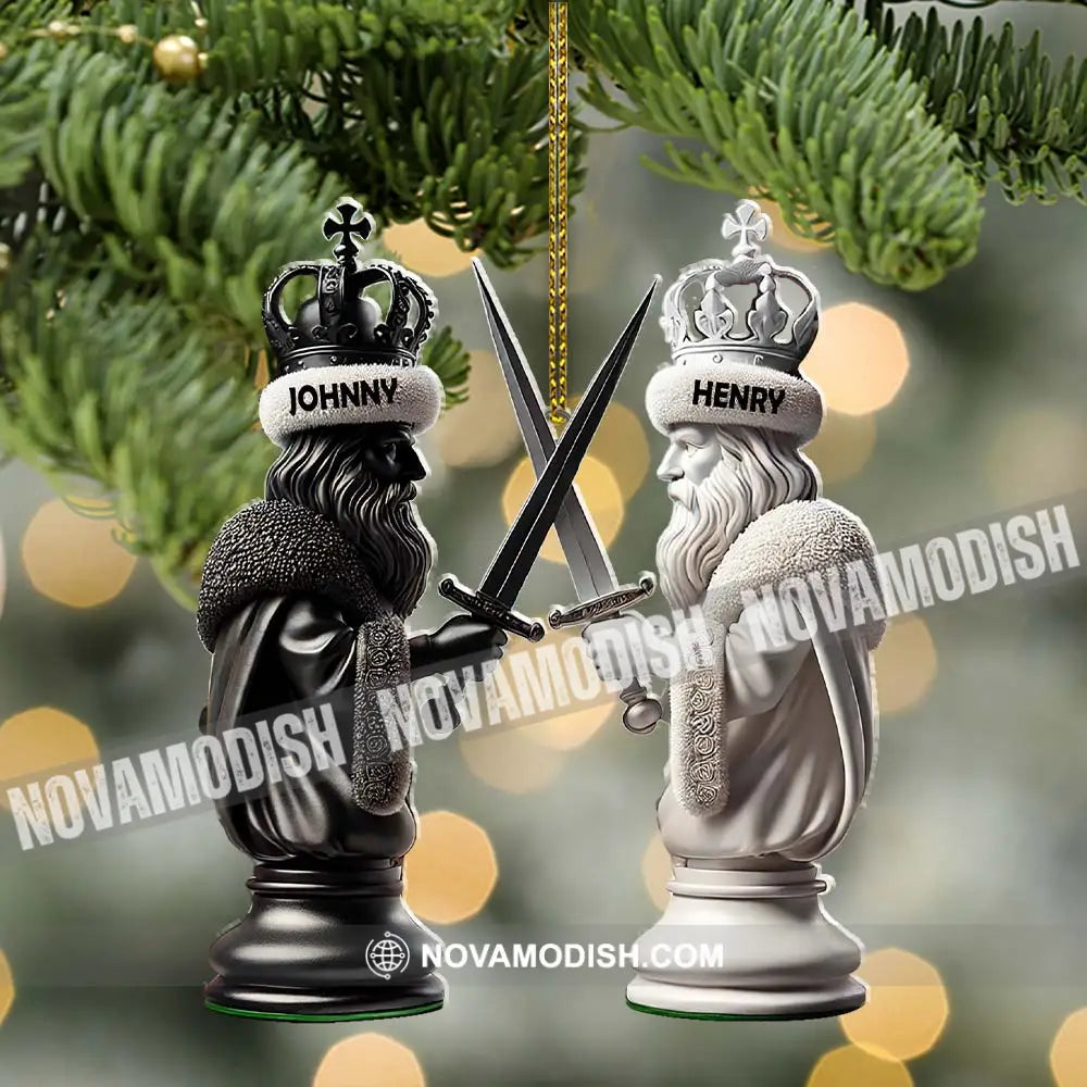 Custom Name Chess Ornament Lover Christmas Gift