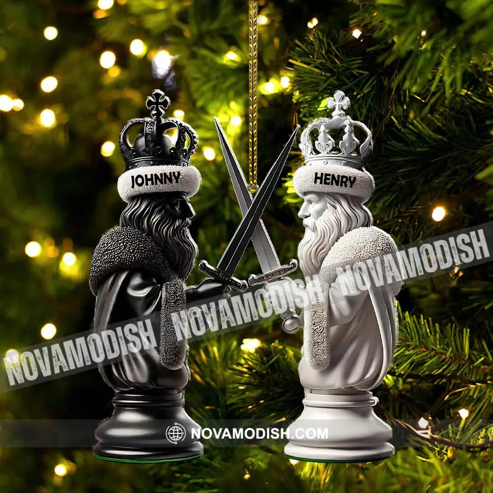 Custom Name Chess Ornament Lover Christmas Gift