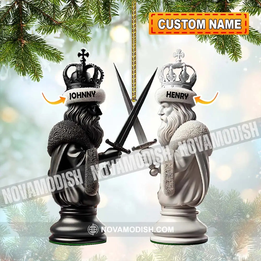 Custom Name Chess Ornament Lover Christmas Gift