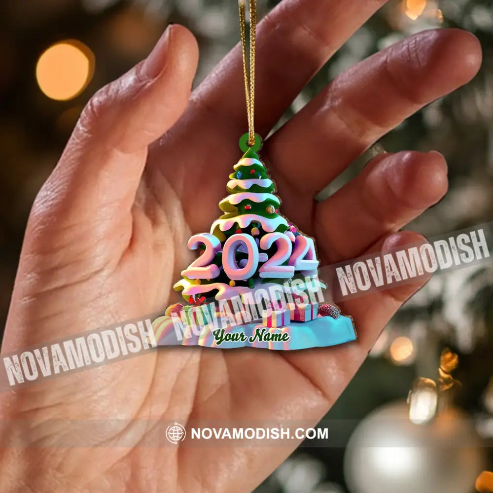 Custom Name Christmas Tree Ornament Gift