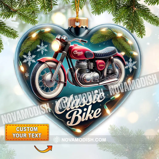 Custom Name Classic Bike Ornament Christmas Gift For Lover