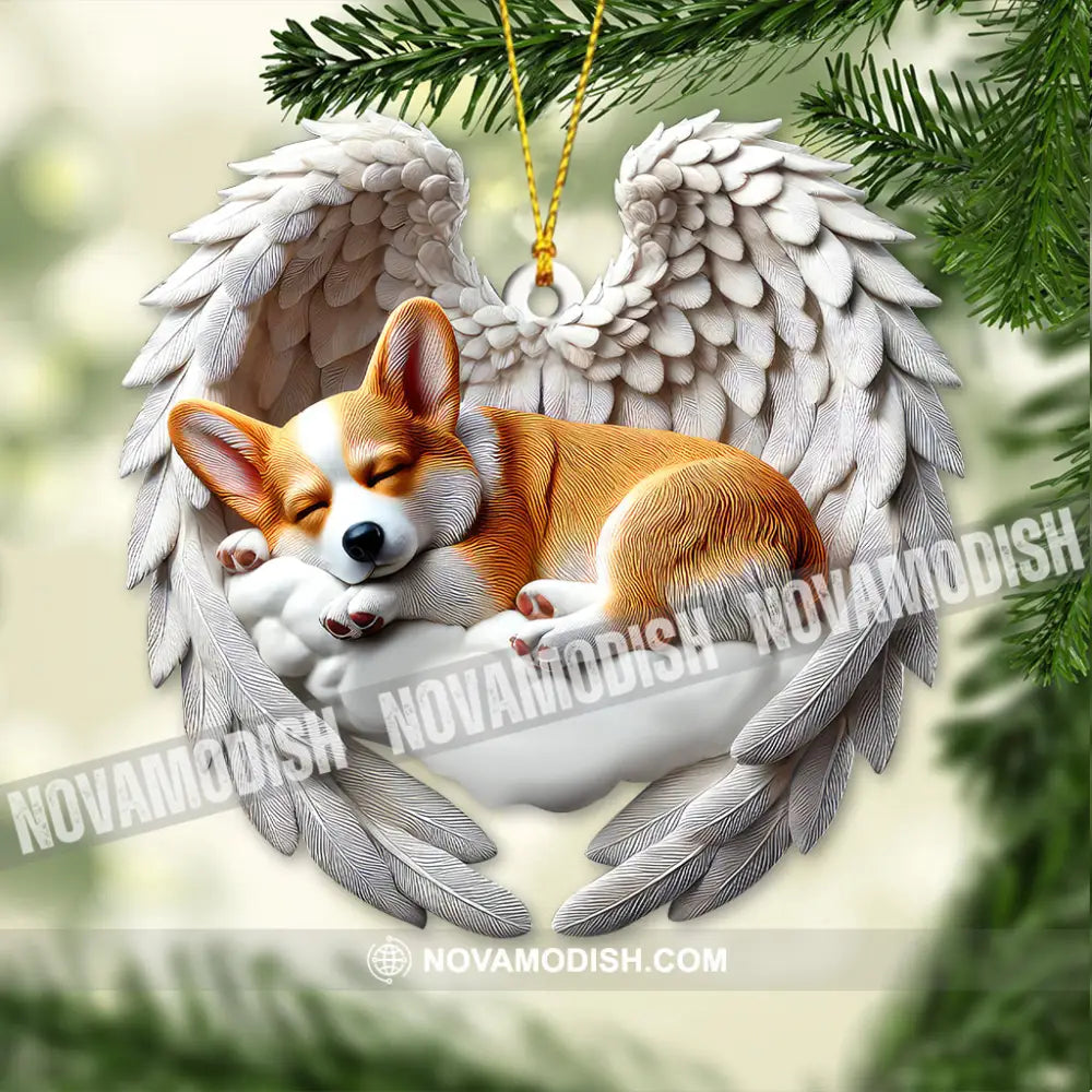 Custom Name Corgi Ornament Lover Christmas Gift 3.54’’ / 1