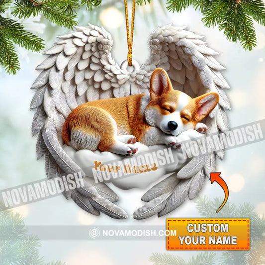 Custom Name Corgi Ornament Lover Christmas Gift