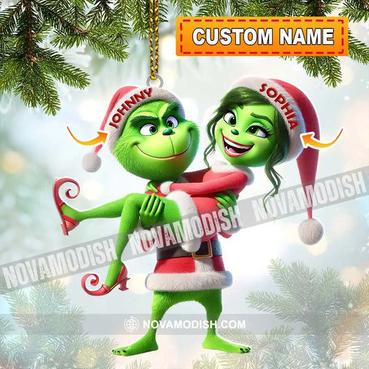 Custom Name Couple Christmas Ornament Lover Gift