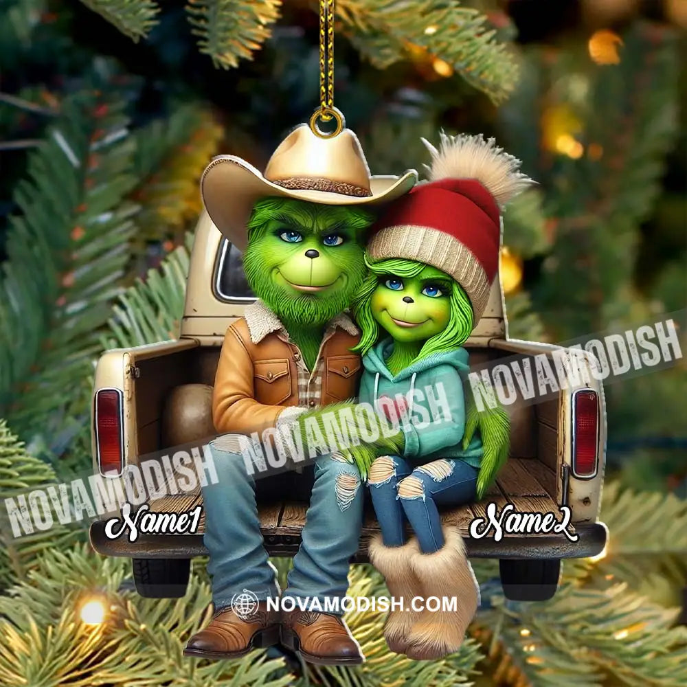 Custom Name Couple Christmas Ornament Lover Gift