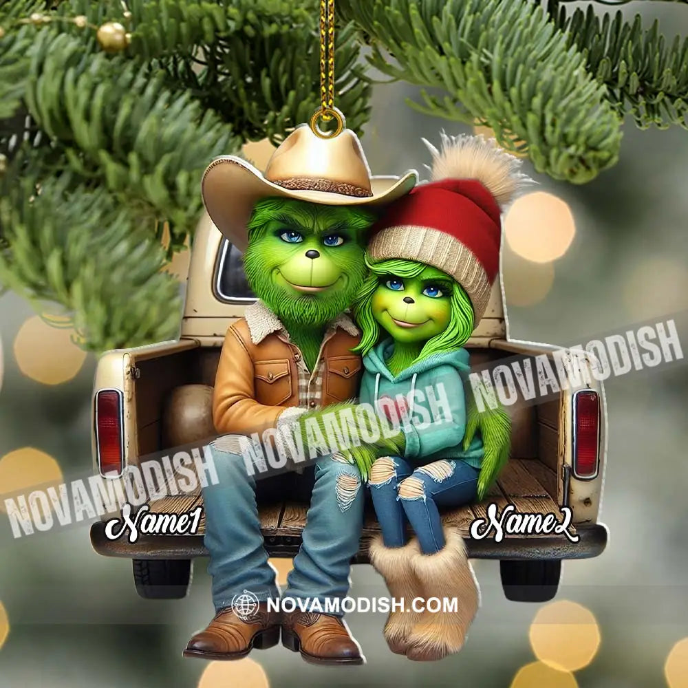 Custom Name Couple Christmas Ornament Lover Gift