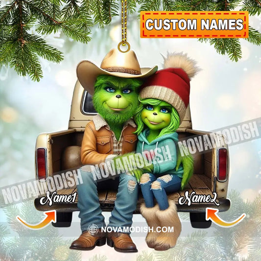 Custom Name Couple Christmas Ornament Lover Gift